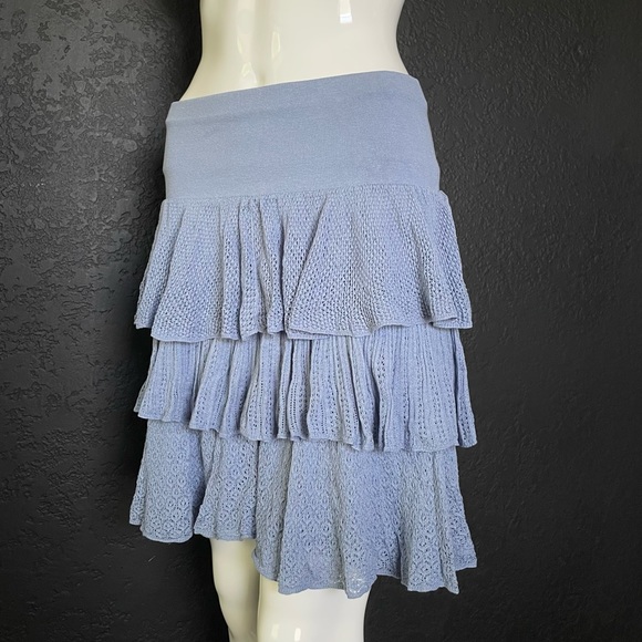 Ralph Lauren Rugby Silk Tiered Skirt - Picture 1 of 15